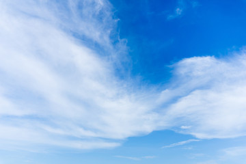 Silk Clouds Blue Sky Background