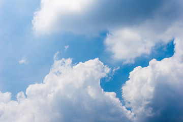 Naklejka na ściany i meble Blue Sky Cumulus Clouds Background