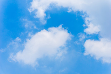 Blue Sky Smooth Clouds Background