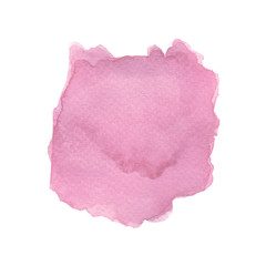 Obraz premium Pink watercolor on white background