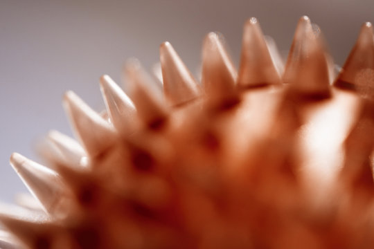 Macro background of abstract red cones