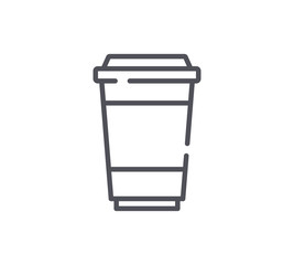 Disposable Coffee Line Icon