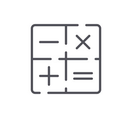 Calculator Line Icon