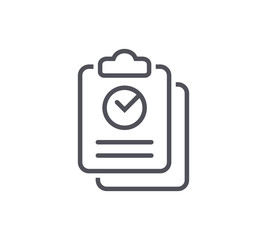 Check List Line Icon