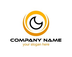 Obraz premium circle and round logo company name