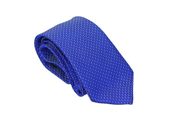 Blue Necktie isolate on white background
