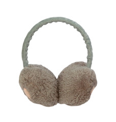 Fuzzy Winter Ear-Muffs Isolated on White