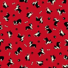 可愛いイヌのパターン