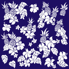 ハイビスカスのイラスト