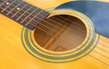 Close up Classical guitar
