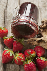 confiture fraiche de fraises