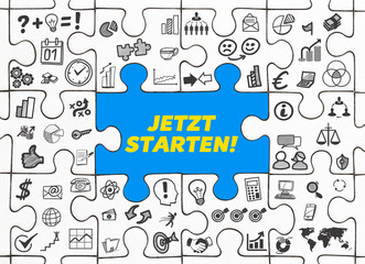 Jetzt Starten! / Puzzle mit Symbole