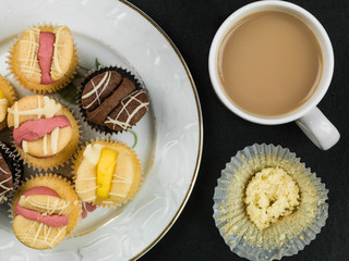 Selection of Easter Butterfly Cupcakes