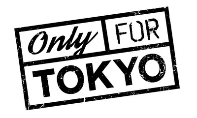 Only For Tokyo rubber stamp. Grunge design with dust scratches. Effects can be easily removed for a clean, crisp look. Color is easily changed.