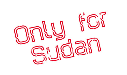 Only For Sudan rubber stamp. Grunge design with dust scratches. Effects can be easily removed for a clean, crisp look. Color is easily changed.