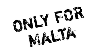 Only For Malta rubber stamp. Grunge design with dust scratches. Effects can be easily removed for a clean, crisp look. Color is easily changed.
