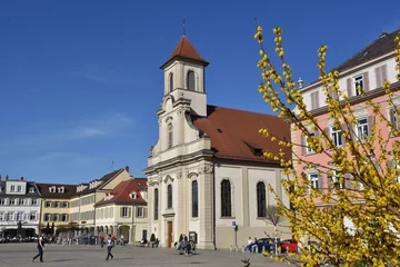 Marktplatz Ludwigsburg mit der Kirche Zur Heiligsten Dreieinigkeit © bildernixe13