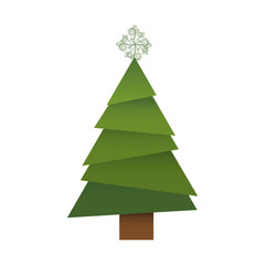 colorful background with abstract christmas tree vector illustration