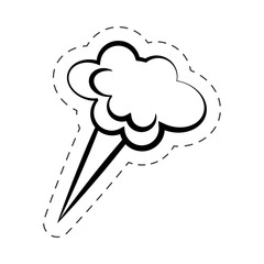 bubble speech cloud cartoon vector illustraiton eps 10