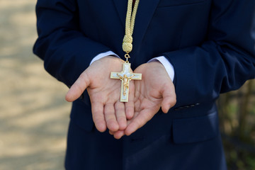 Erstkommunion goldenes Kreuz 