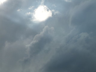 Fototapeta na wymiar Stormy clouds in the sky