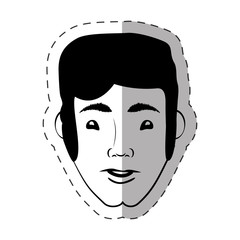 male head look expession vector illustration eps 10