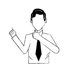 portrair male business character vector illustration eps 10