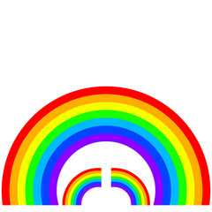 Obraz premium three rainbow