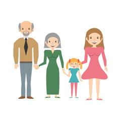 portrait people family happiness vector illustration eps 10