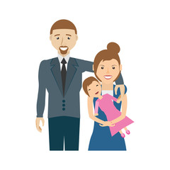 Obraz premium happy family love members vector illustration eps 10