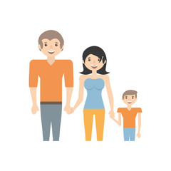 happy family love members vector illustration eps 10