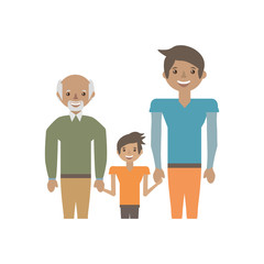 Fototapeta premium portrait people family happiness vector illustration eps 10