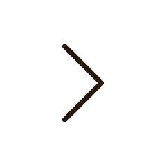 line arrow icon on white background