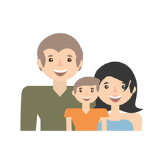 Obraz premium happy family love members vector illustration eps 10