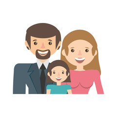Obraz premium happy family love members vector illustration eps 10
