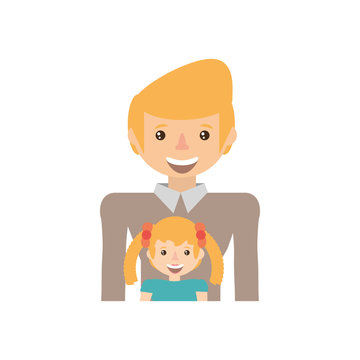 dad and kid infant image vector illustration eps 10