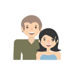 Obraz premium couple together lovely image vector illustration eps 10