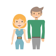 Fototapeta premium couple together lovely image vector illustration eps 10