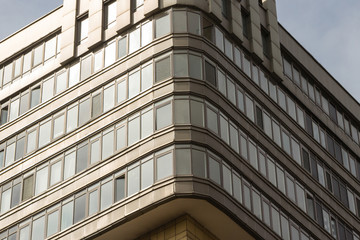 Corner of a multi-storey building