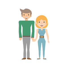 couple together lovely image vector illustration eps 10