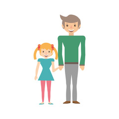 dad and kid infant image vector illustration eps 10