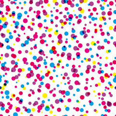 Colorful confetti seamless pattern