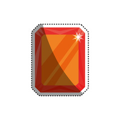 gemstone ruby jewel vector icon illustration graphic design