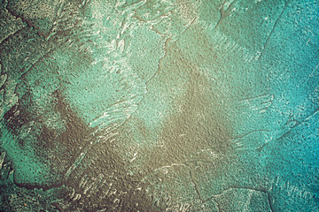 Blue concrete background with space for text