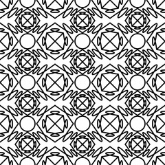 Seamless abstract black and white monochrome pattern. Fashion design. Vector background. Perfect for wallpapers, pattern fills, web page backgrounds, surface textures, textile