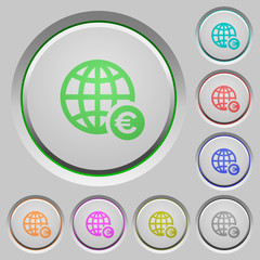 Online Euro payment push buttons