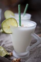 Lime milk shake