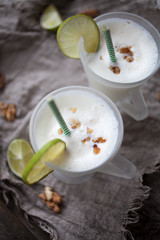 Lime milk shake