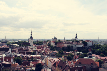 Fototapeta na wymiar Panorama of Tallinn