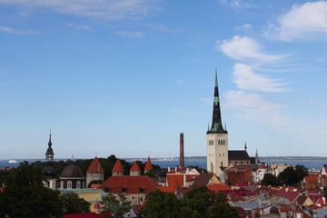 Fototapeta premium Panorama of Tallinn